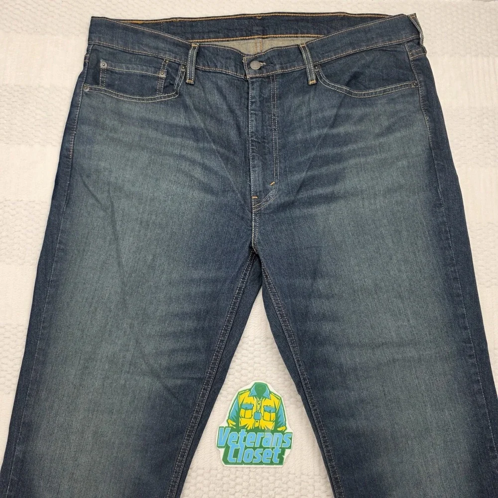 Levis 541 Jeans Mens 40x30 Athletic Fit High Rise Stretch Medium Wash Blue Denim